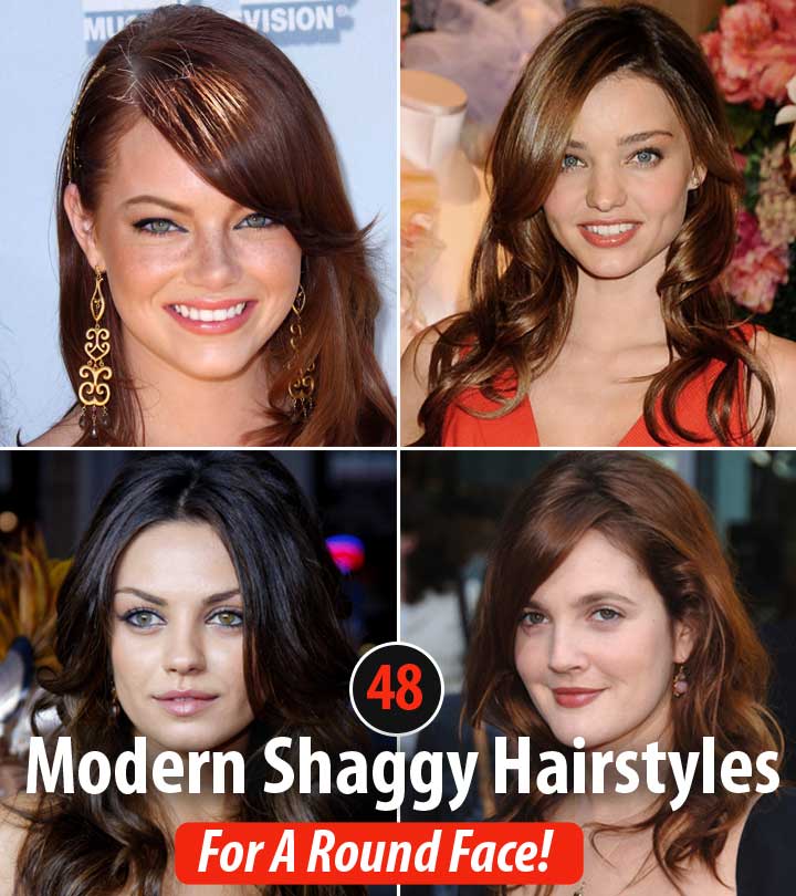 57 Trendy And Modern Shag Haircuts For A Round Face