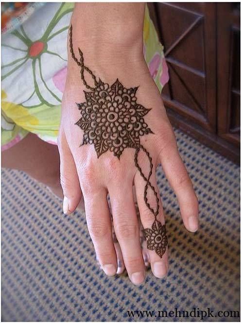 Engagement ceremony diy mehendi design