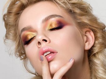 How To Apply Simple Gold Eye Makeup? - Tutorial with Pictures